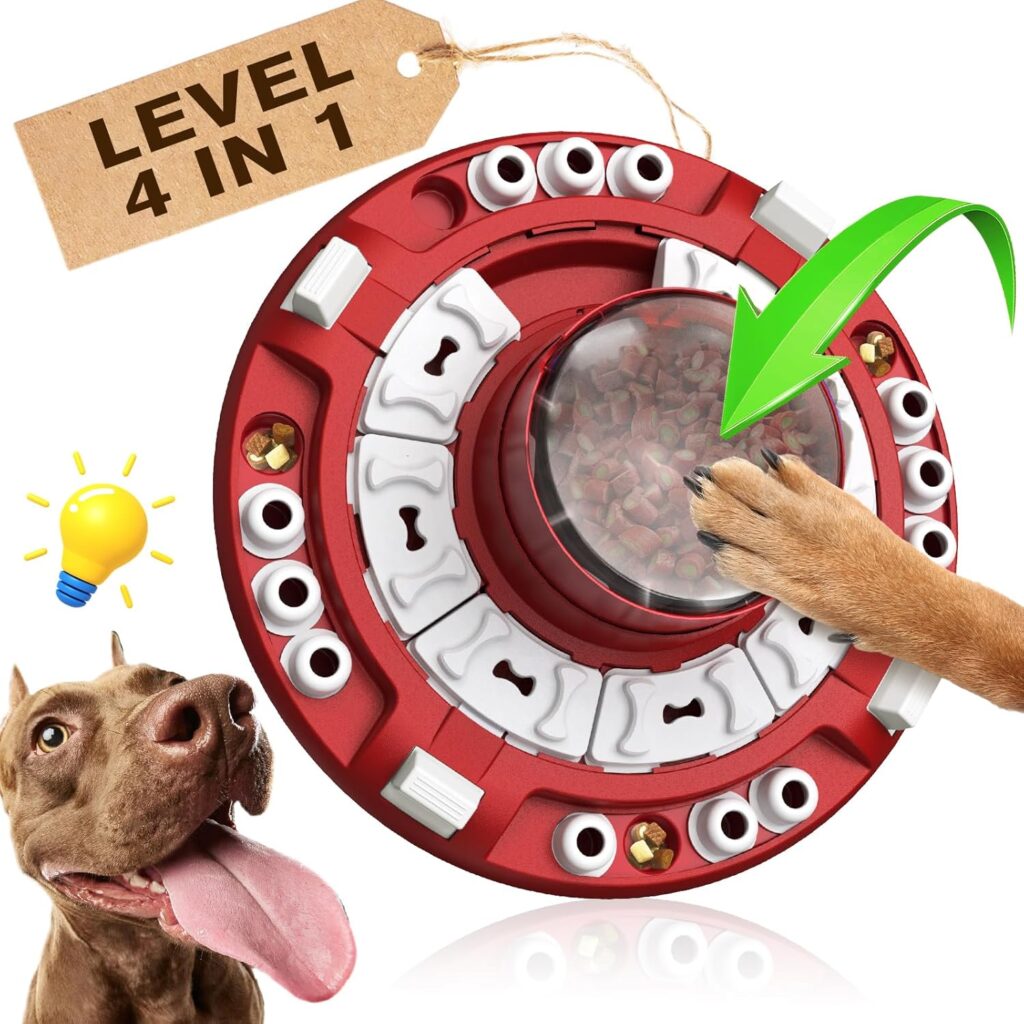 KADTC Dog Puzzle Toys Level 4 in 1 Advance Complicated for Smart Dogs Interactive Puppy Brain Mental Stimulation Game