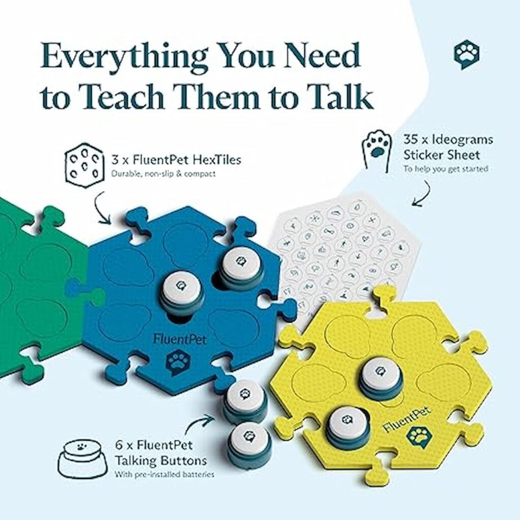 Teach your pets how to communicate their needs with our FluentPet Speak Up Get Started Kit