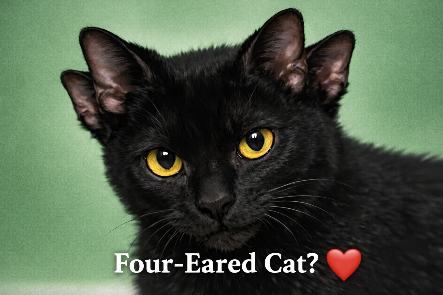 Astonishing Four-Eared Cat “Dobby” Is Stealing All Hearts!